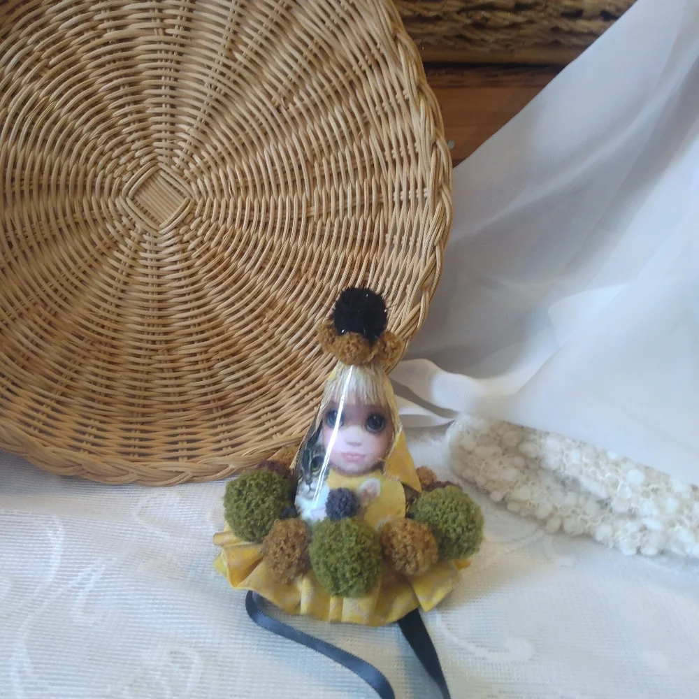 Yellow and Green Doll Headband